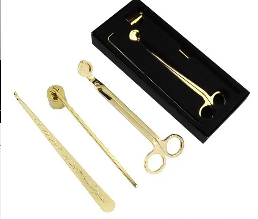 Set d’accessoires de luxe pour entretien de bougie