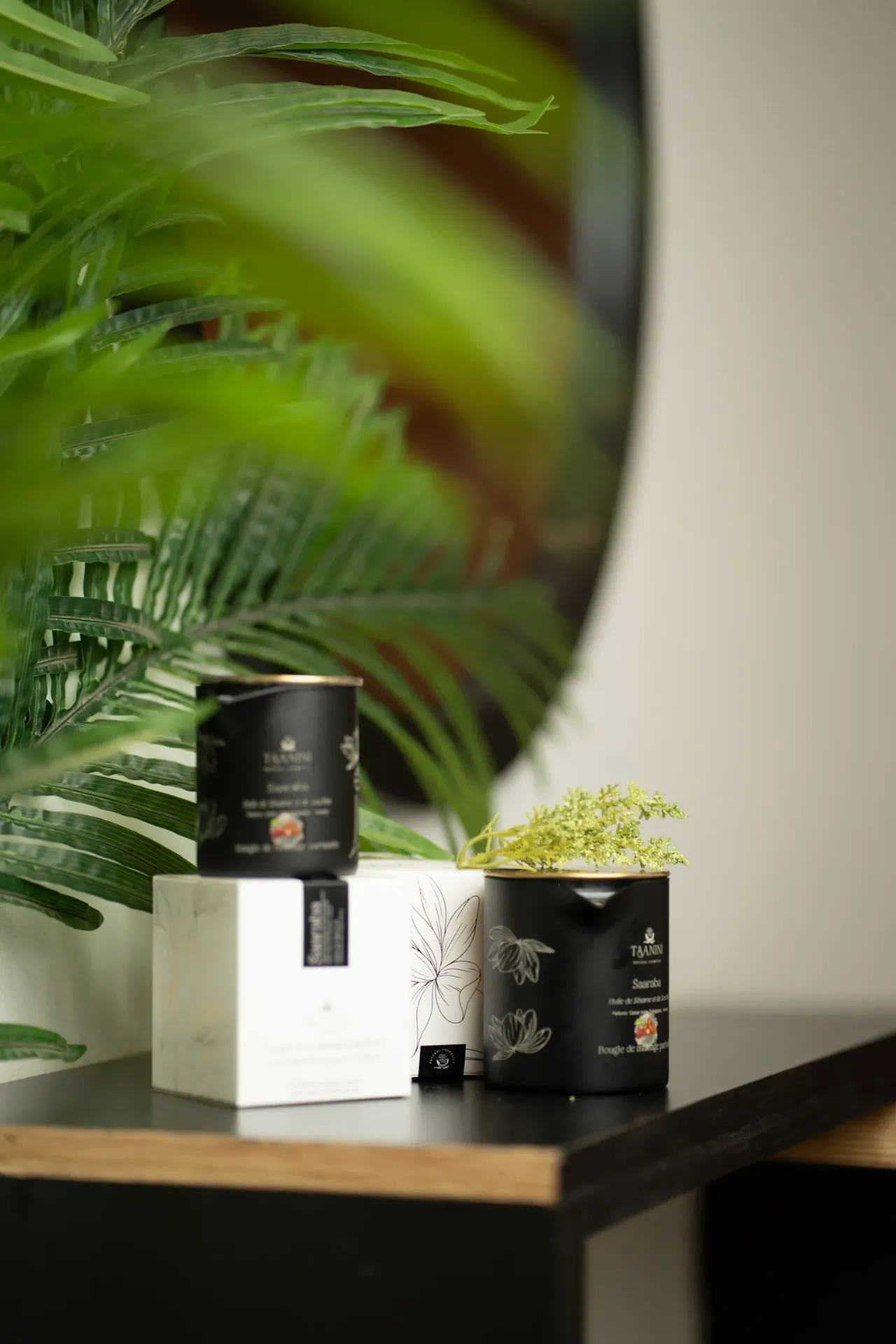 Bougie de massage à l'huile de Souchet du Sénégal  200g