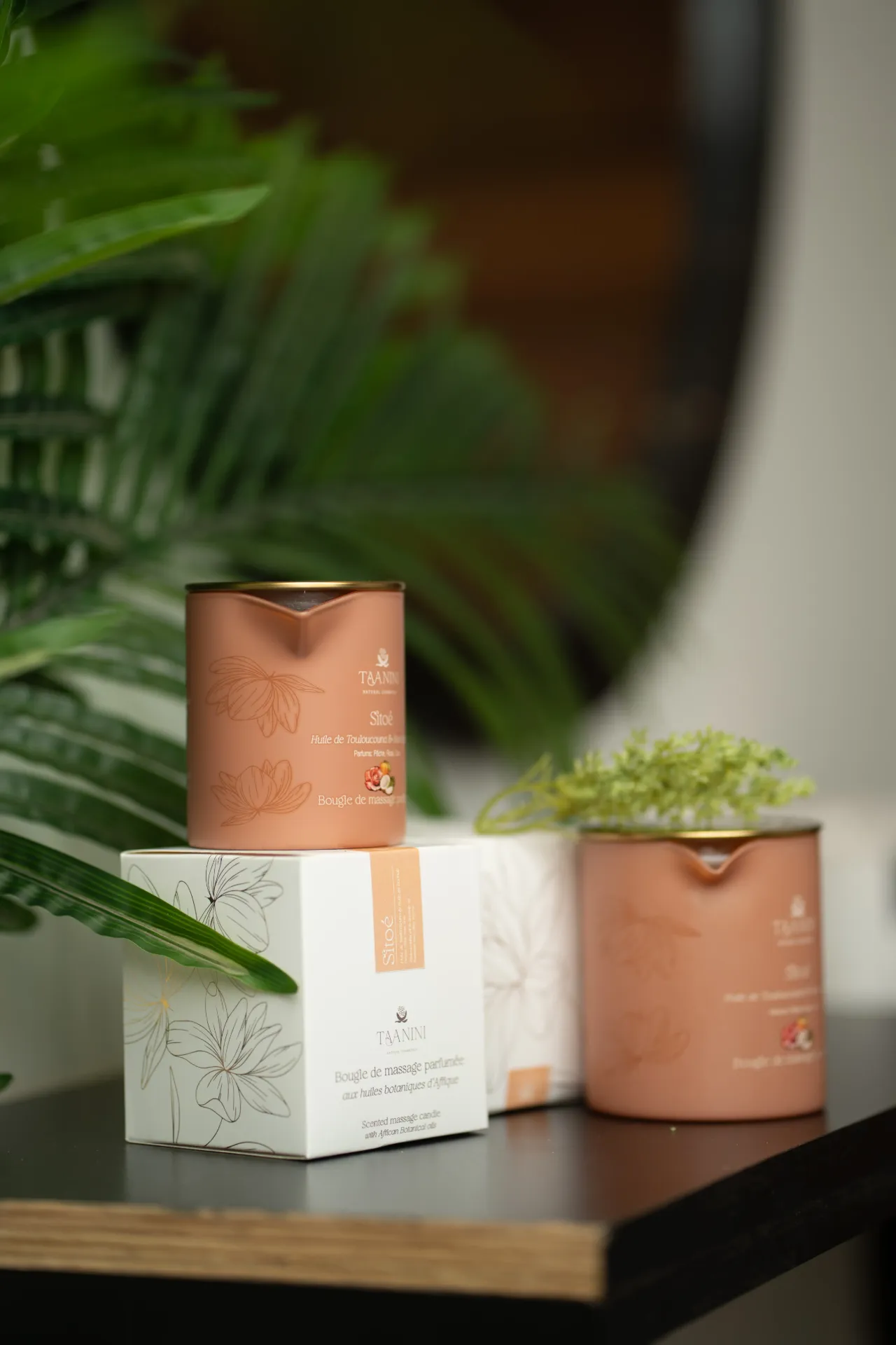 Bougie de massage à l'huile de Touloucouna