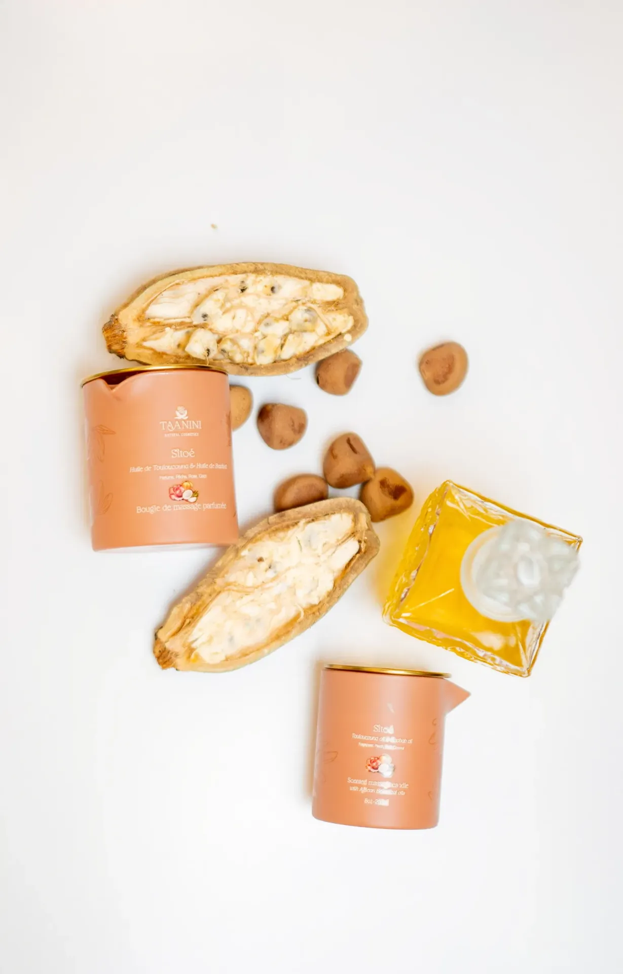 Bougie de massage à l'huile de Toutoucouna 300g